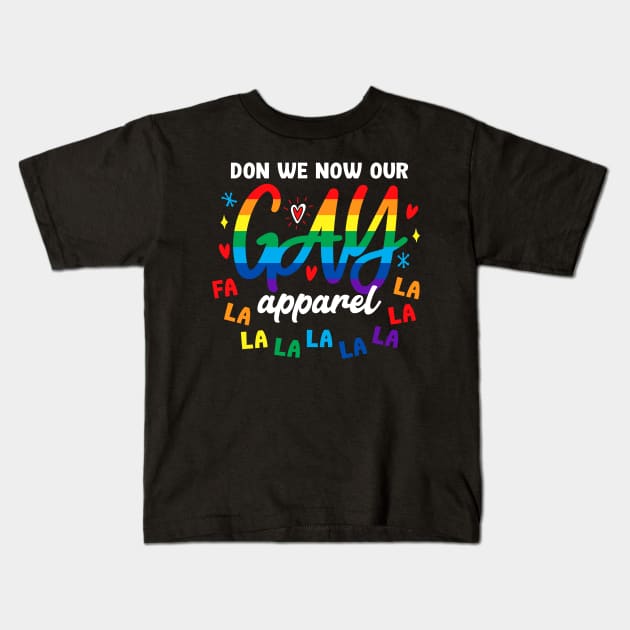 Don We Now Our Gay Apparel Kids T-Shirt by machmigo